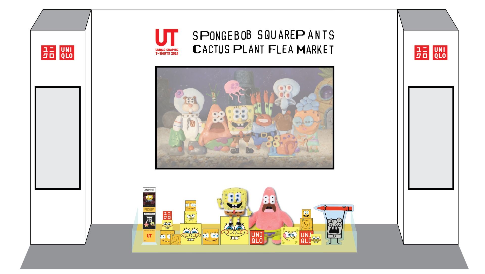 UNIQLO x Cactus Plant Flea Market x SpongeBob UT collection
