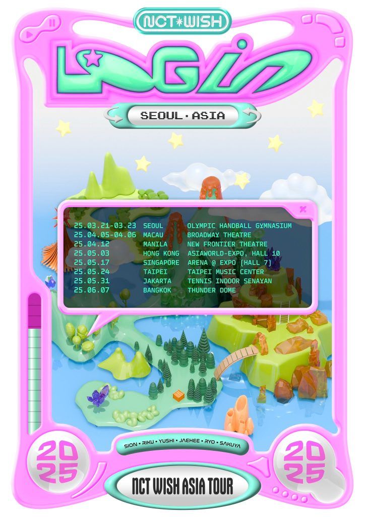 NCT WISH 2025 ASIA TOUR ‘LOG in’ Concert venue, and more details