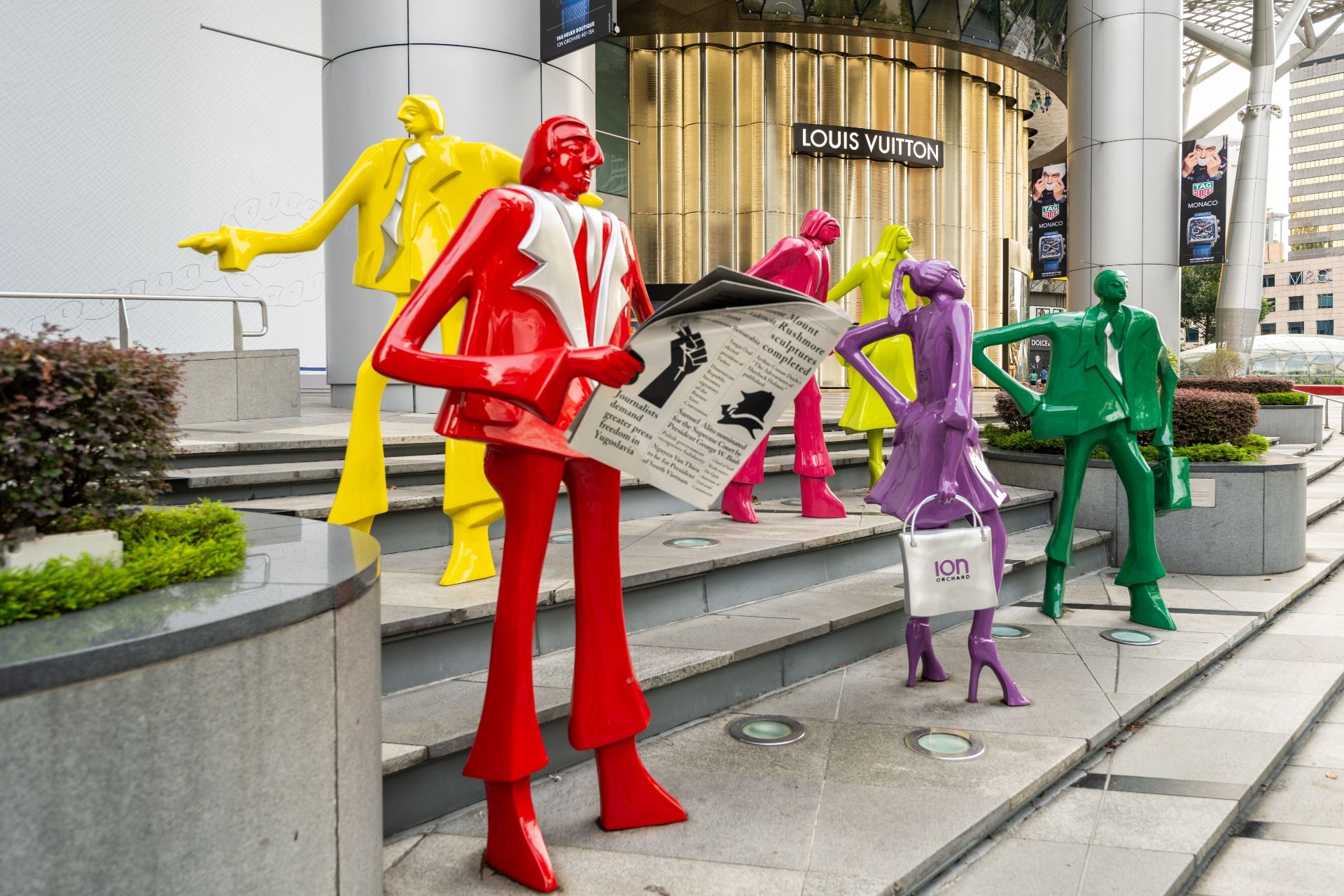 Sculpture de villes de la ville aon verger