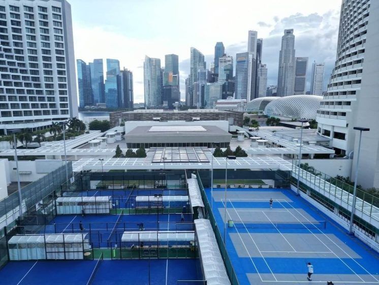 6 best places to play padel Singapore: Court hire, coached lessons, and more