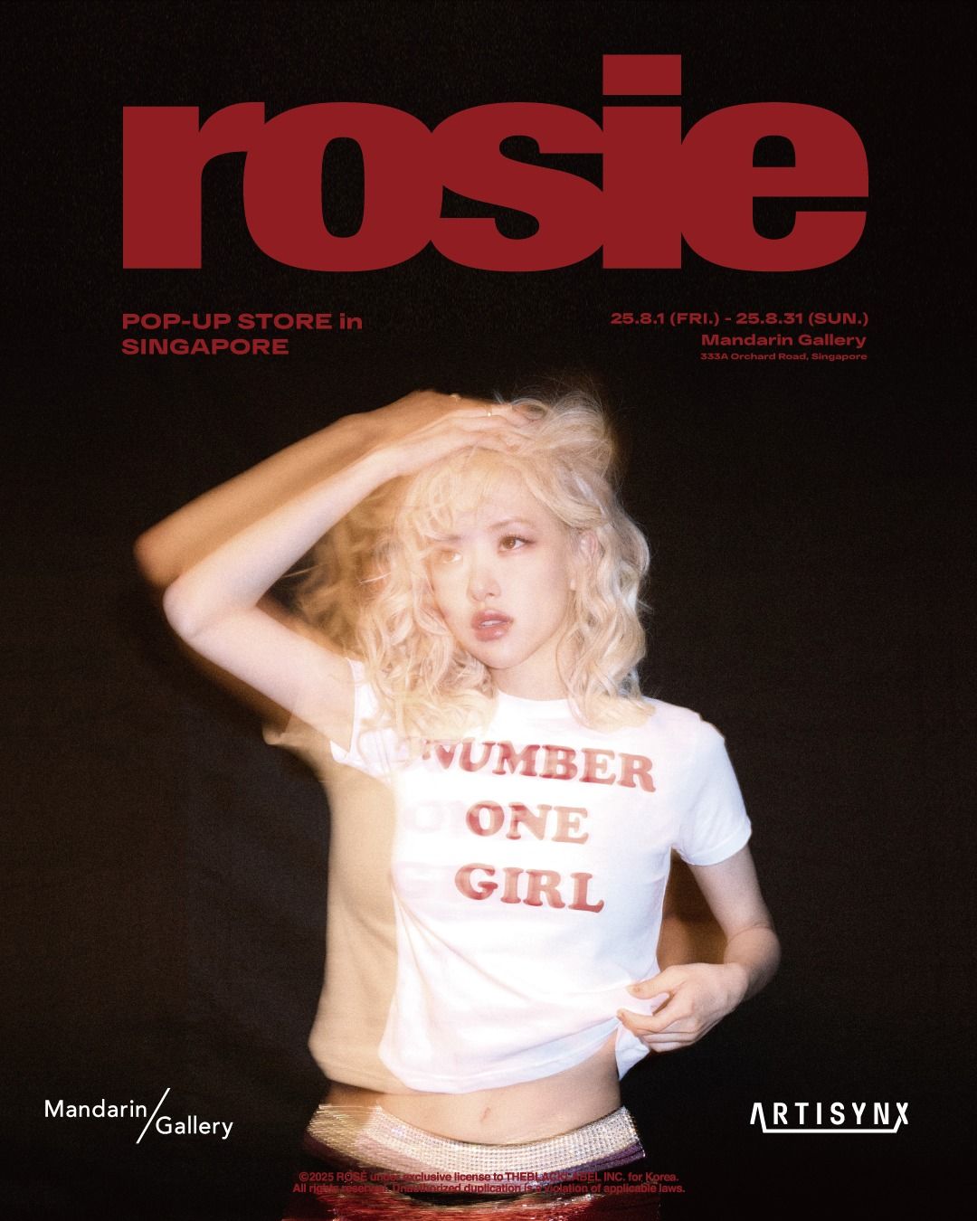 BLACKPINK ロゼ rosie シンガポール ポップアップ 購入特典 BLACKPINK ロゼ rosie シンガポール ポップアップ 購入特典