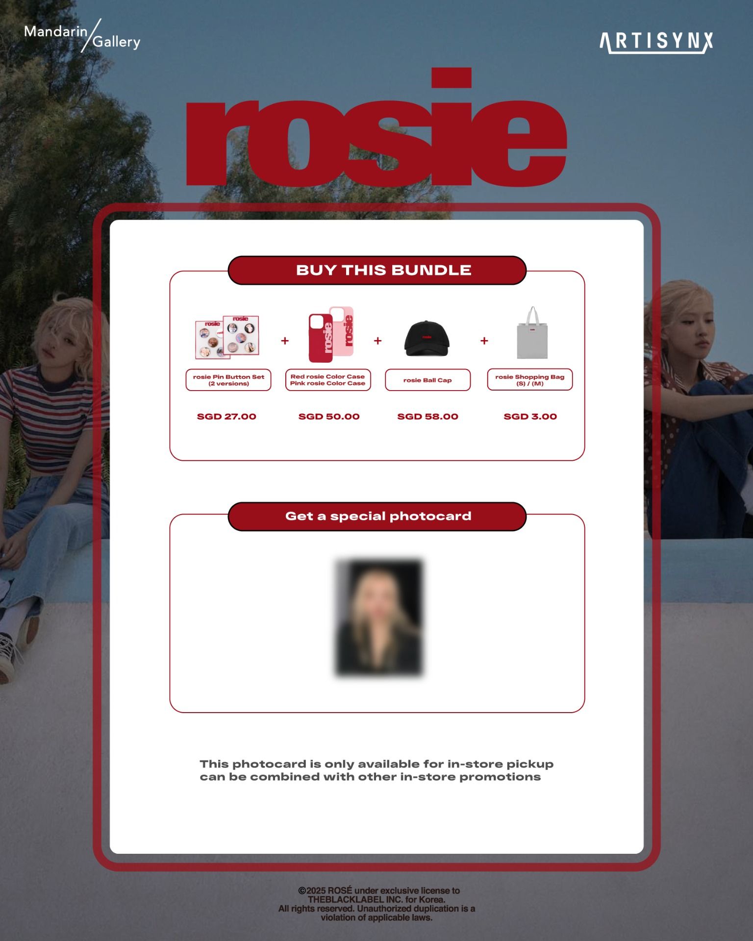 BLACKPINK Rosé to have a 'Rosie'-themed pop-up at Mandarin Gallery