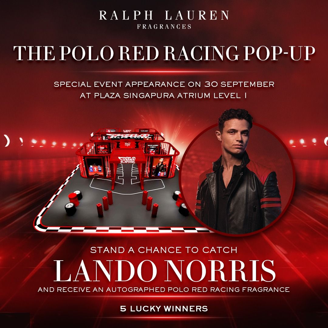 Meet McLaren's Lando Norris in Singapore with Ralph Lauren Fragrances