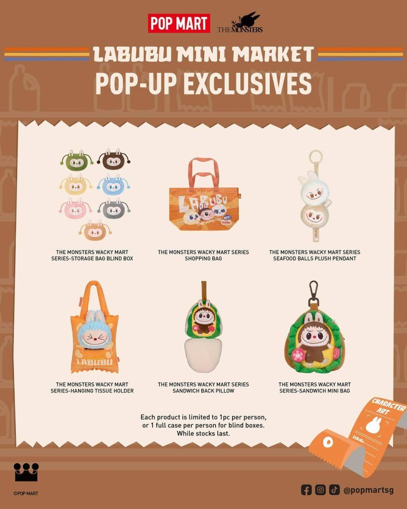Snag exclusive merch at The Monsters Labubu Mini Market in VivoCity