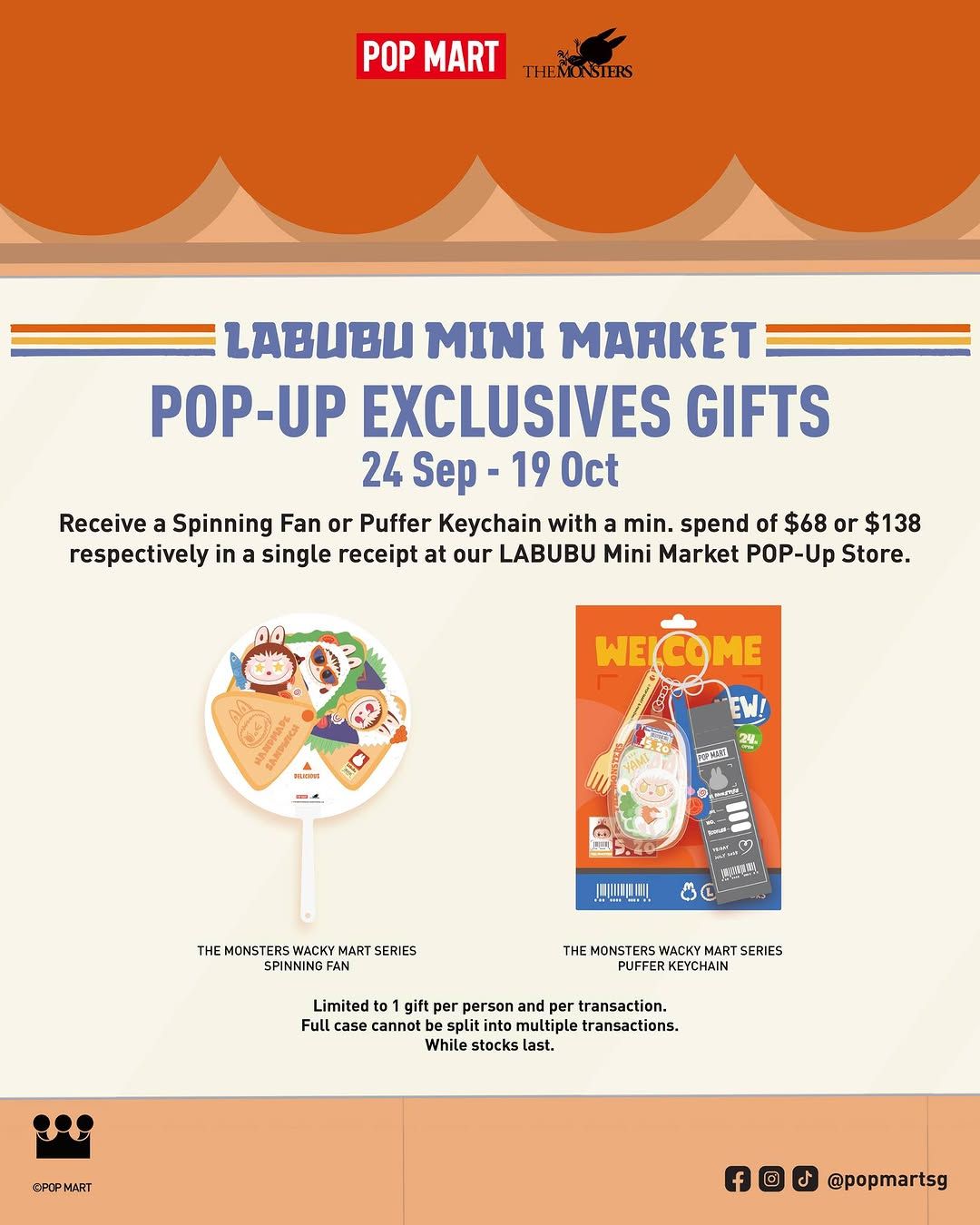 Snag exclusive merch at The Monsters Labubu Mini Market in VivoCity