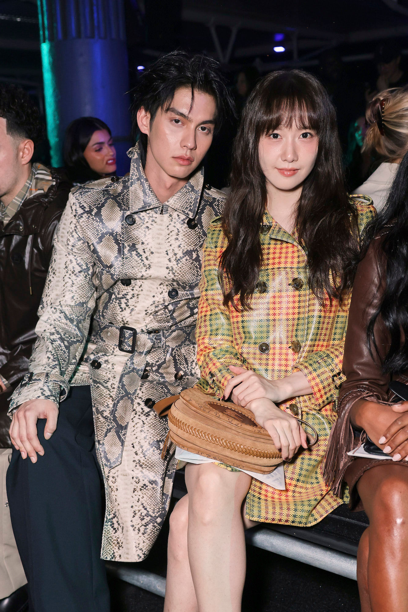 Bright Vachirawit Wore A Sexy Snakeskin Trench At Burberry's FW26 show