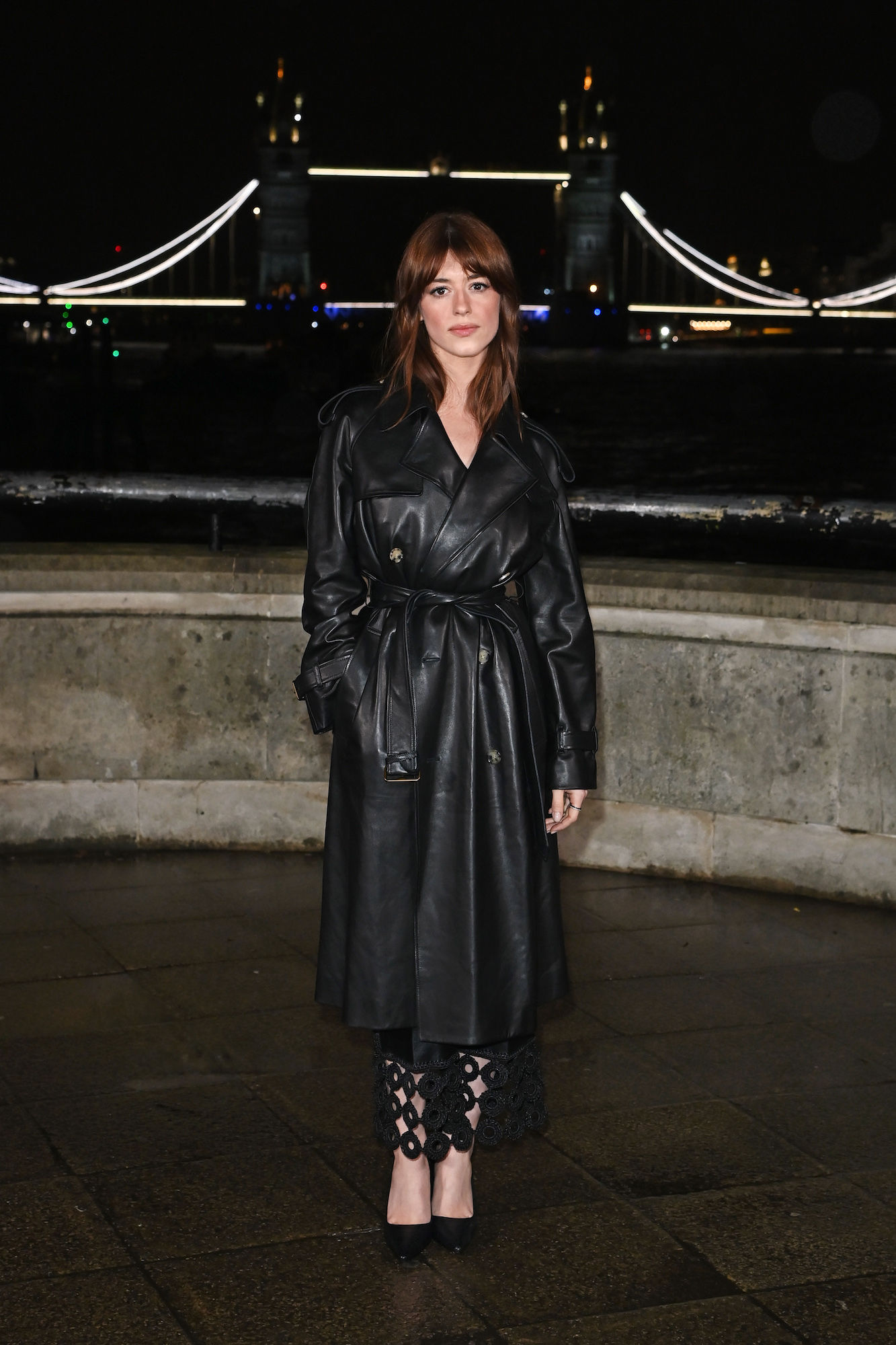 Bright Vachirawit Wore A Sexy Snakeskin Trench At Burberry's FW26 show