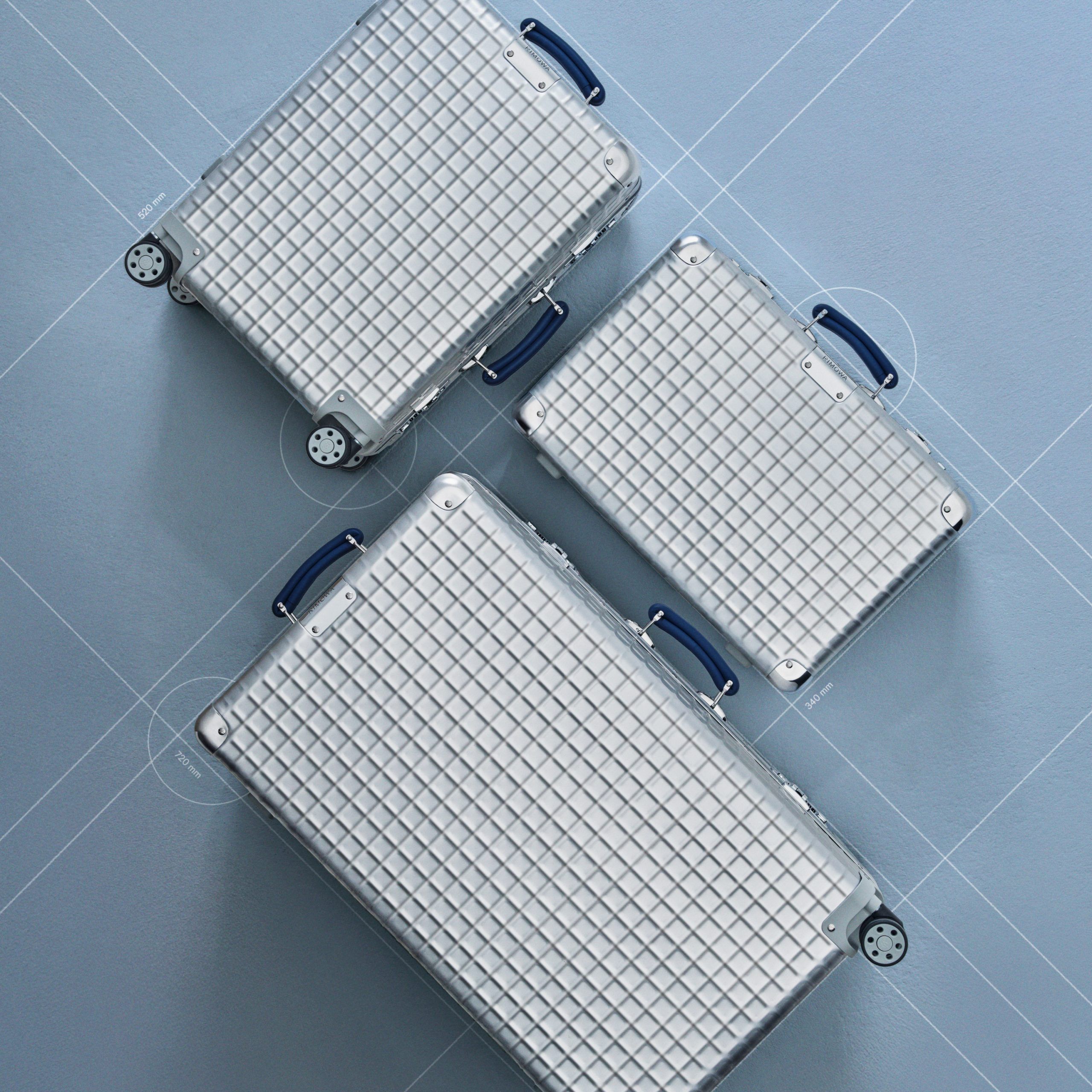 Rimowa trades grooves for grids with its new limited-edition luggage