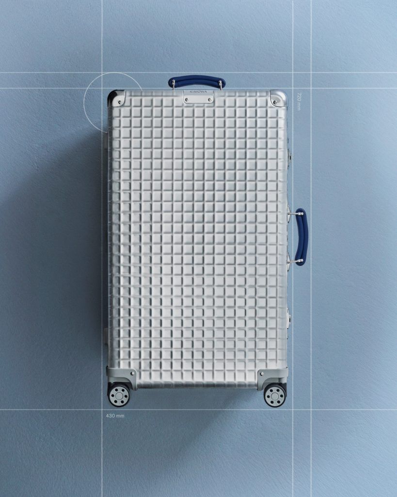 Rimowa trades grooves for grids with its new limited-edition luggage