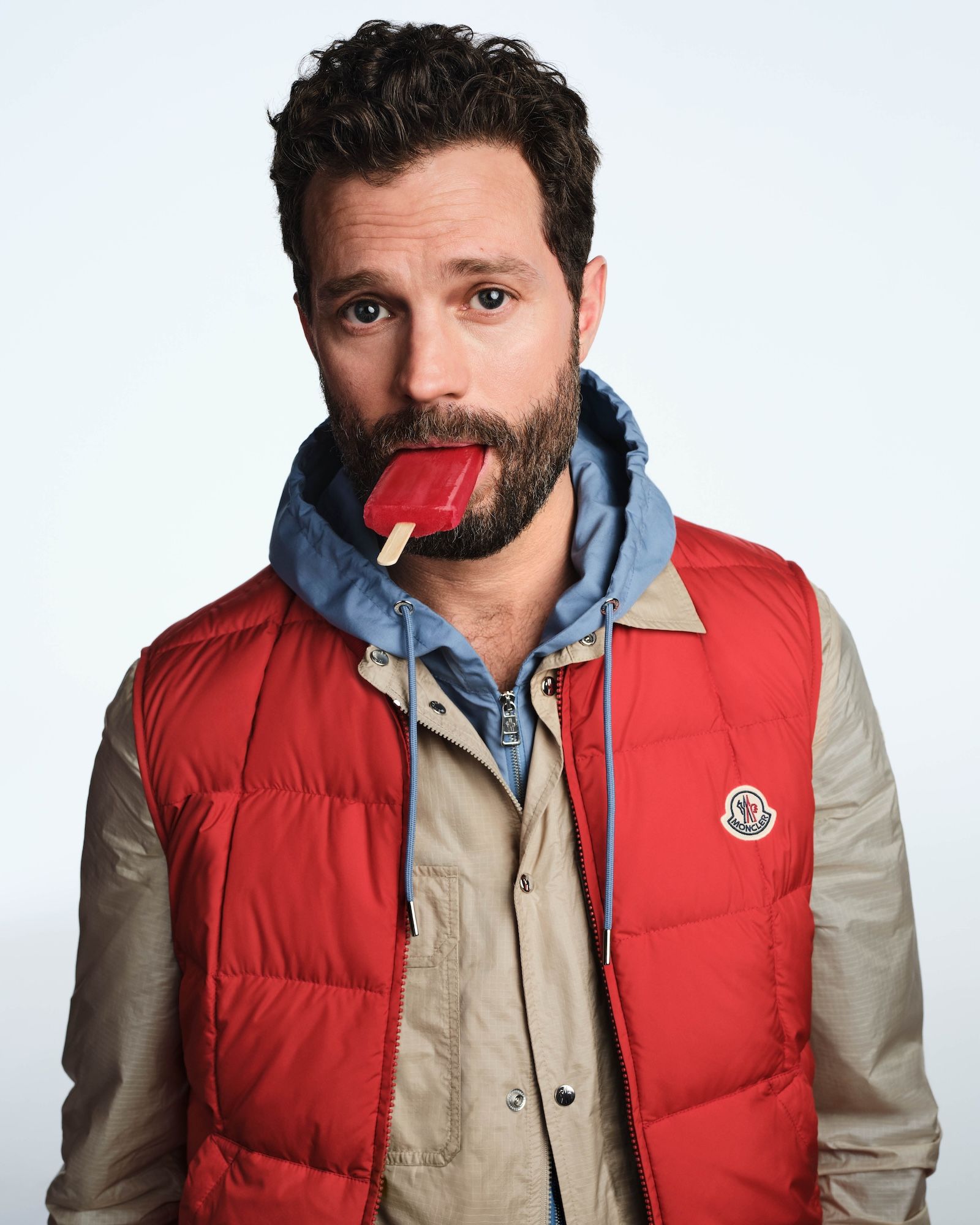 Moncler and Jamie Dornan Show Us How To Have a Puffy Summer
