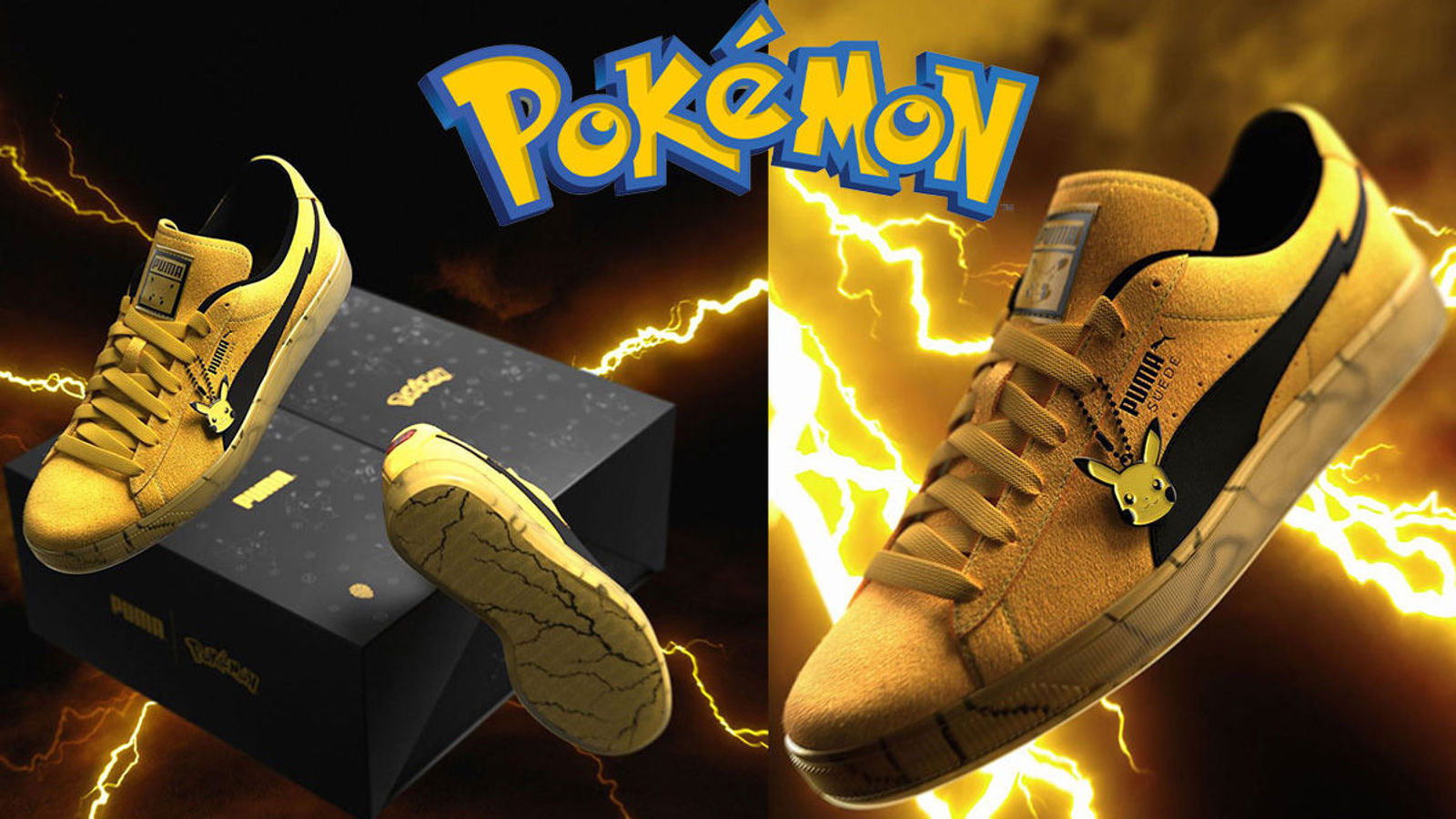 Pokémon and PUMA electrify the Suede with new Pikachu edition