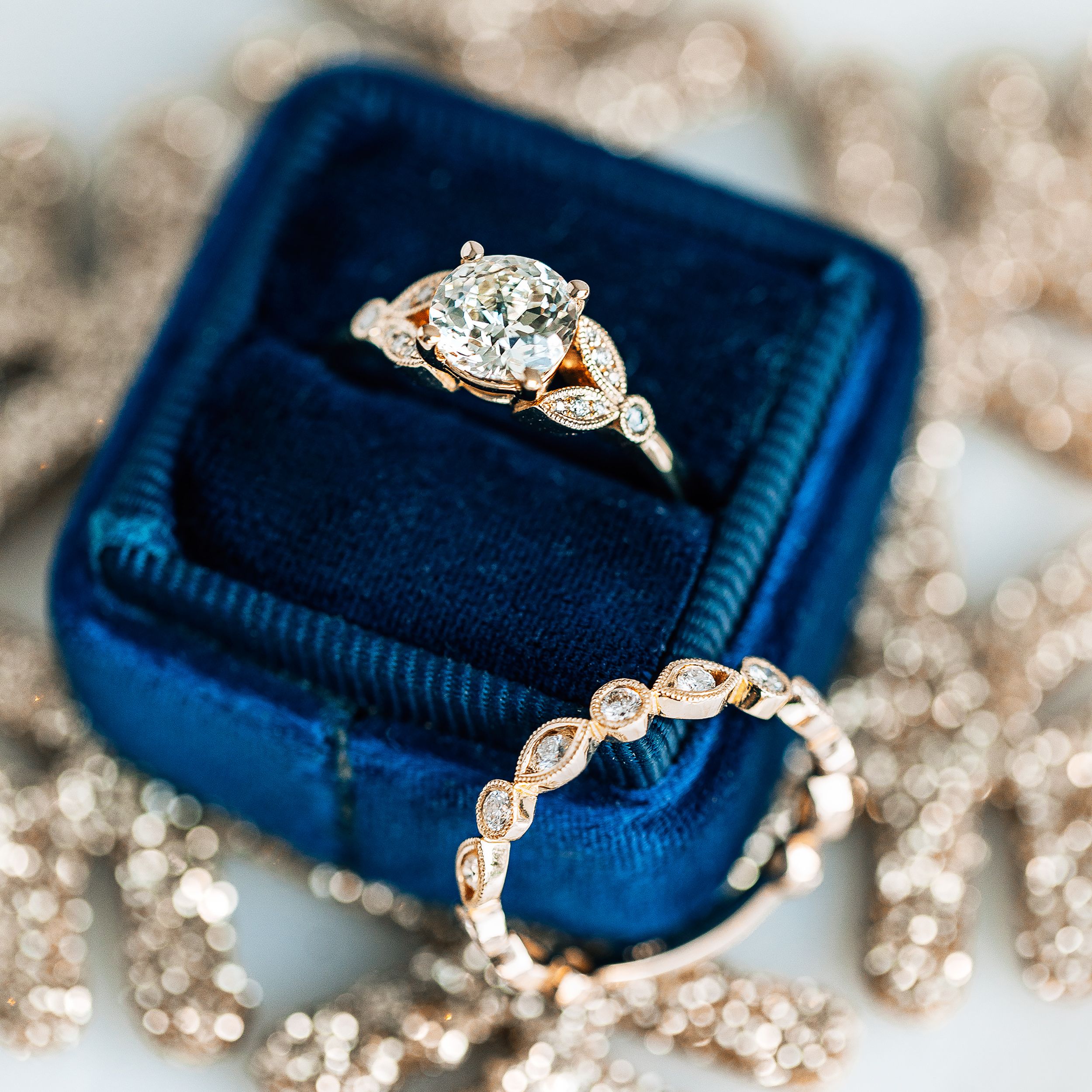 56 Carat Round Diamond Engagement Ring - 14K White Gold – Marie's Jewelry  Store