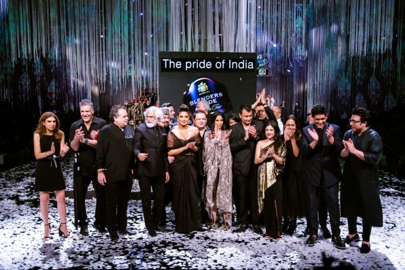Participating designers at 'The Pride of India' finale show of Priyanka Chopra with participating designers at Blenders Pride Fashion show 2019-20