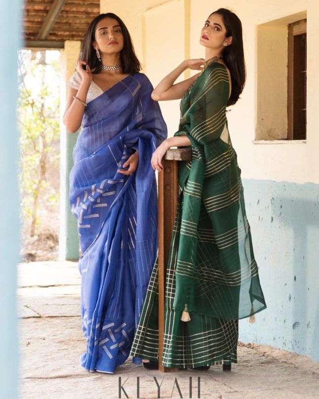 Ace The Slim Look By Draping These Handloom Designer Sarees
