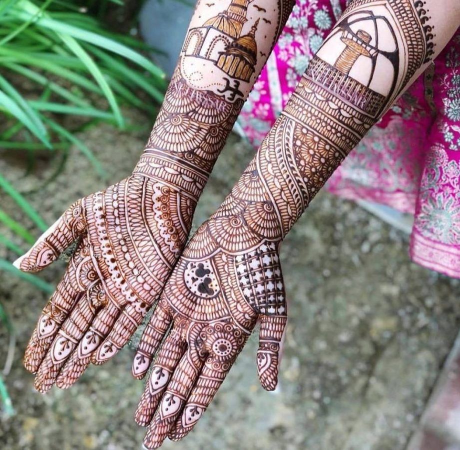 Easy bridal mehndi |New Latest Dulhan wedding mehndi design ||Front Hand Bridal  mehandi - YouTube