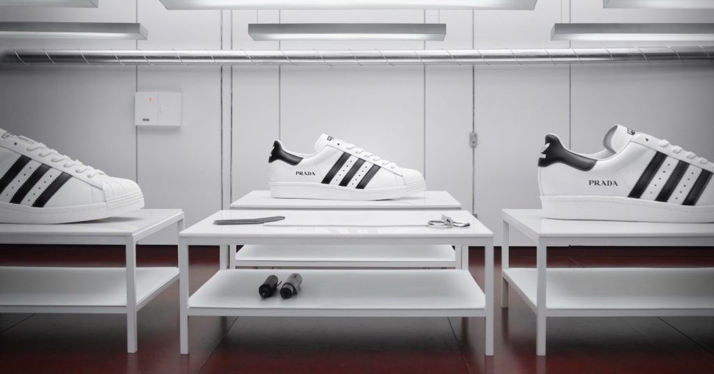 #Firstlook: The new Prada x Adidas Superstar sneakers are here