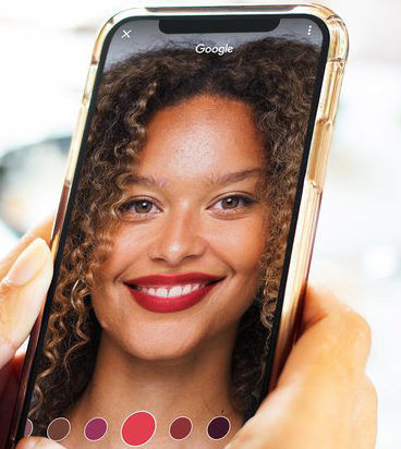 Google is offering virtual shopping and trials for makeup products