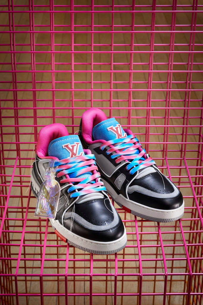 A sneak peek at Virgil Abloh’s upcycled sneakers for Louis Vuitton