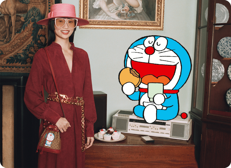 gucci doraemon hat