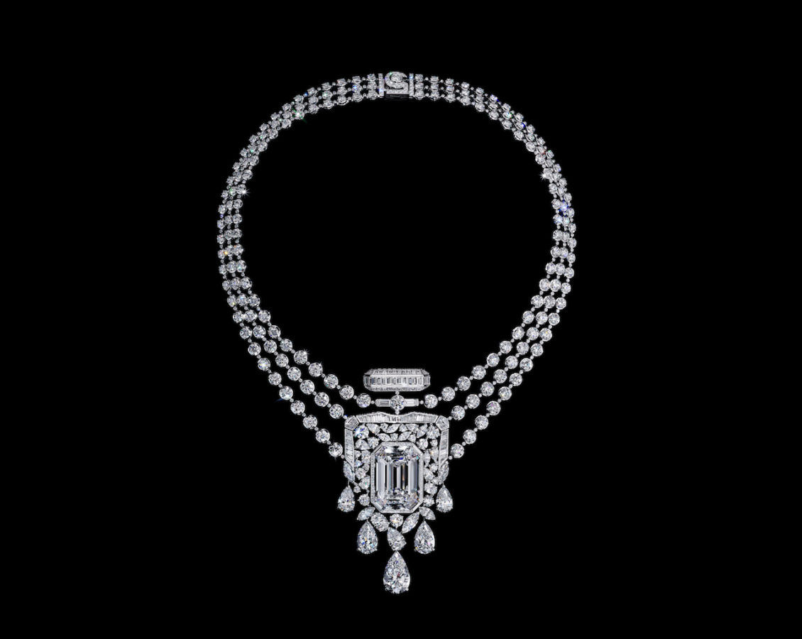 Chanel's 55.55-carat diamond necklace pays tribute to the No 5 perfume