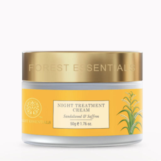Forest Essentials Nachtcreme Mit Sandelholz & Safran – 50g, Ayurvedische Pflege Für Straffe & Strahlende Haut