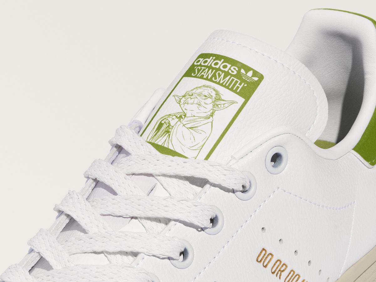 ‘May The Fourth Be With You’ as the Yoda appears on adidas Stan Smith iconic sneakers