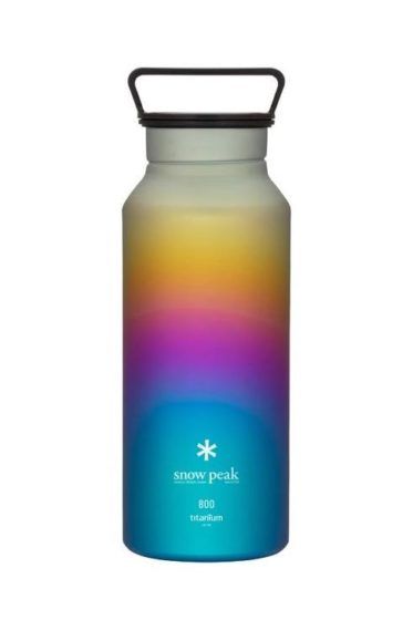 Snow Peak Titanium Aurora Bottle 800 Rainbow