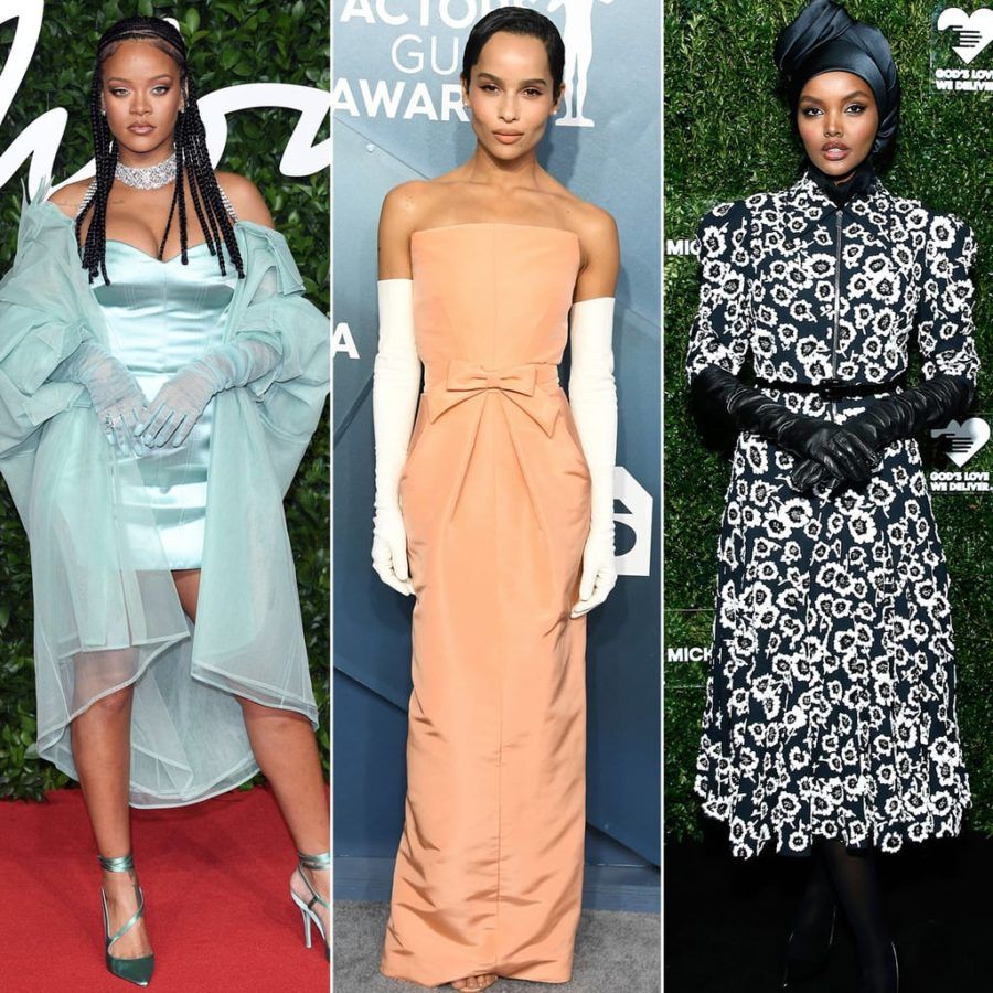 Are evening gloves making a comeback as a viral fashion trend?