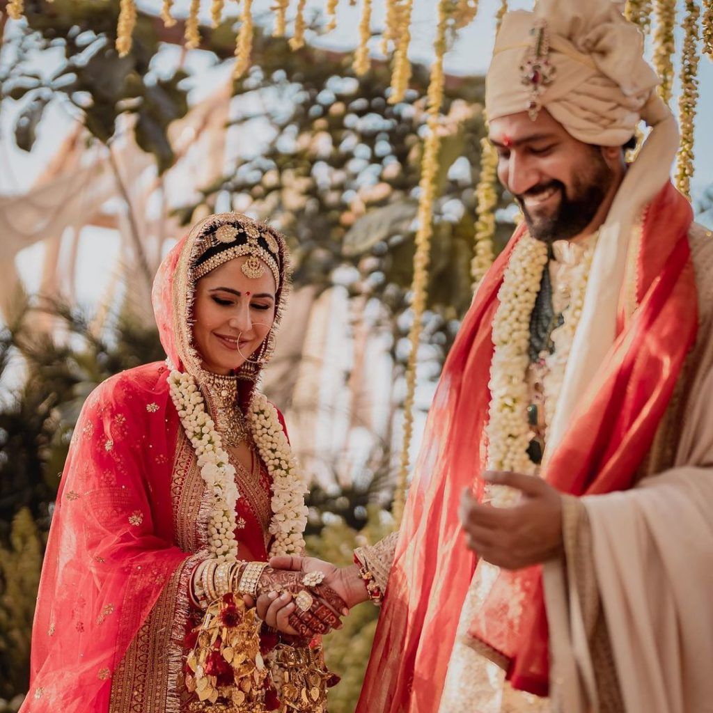 All the little outfit details from Vicky Kaushal and Katrina Kaif’s big fat Indian wedding