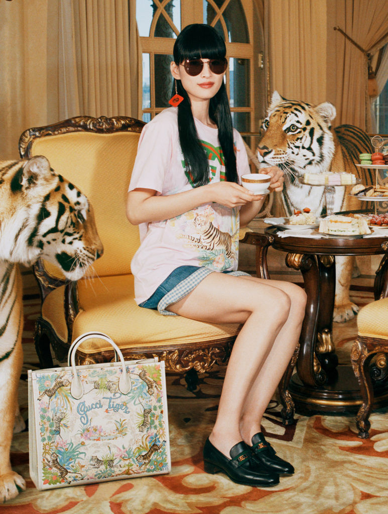 The Tiger Comes To Tea in Gucci's Chinese New Year Campaign