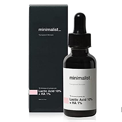 Minimalist 10% Lactic Acid & 1% HA Face Serum