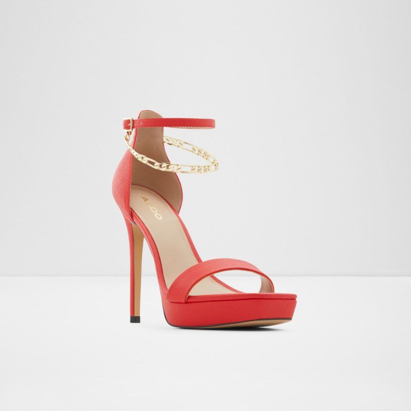 Aldo Scarlett Chain Red heels