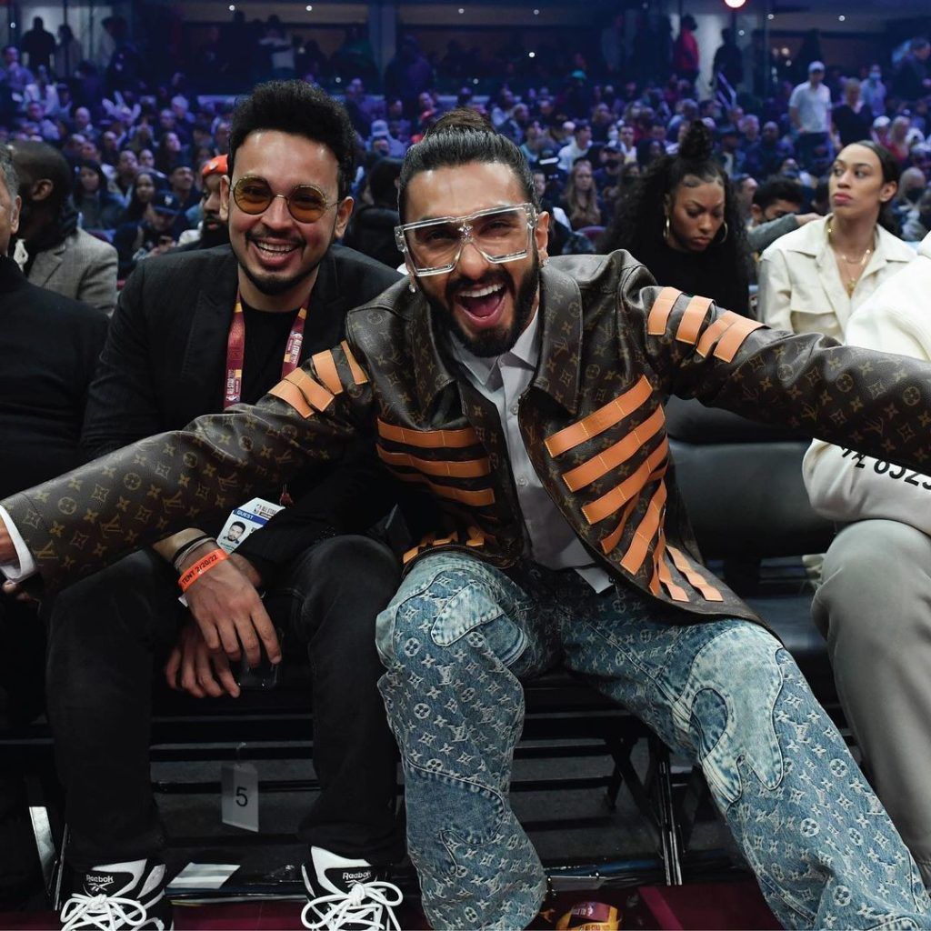 Ranveer Singh steps on court for NBA All-Star Celebrity Game 2023, gets  clicked with Ben