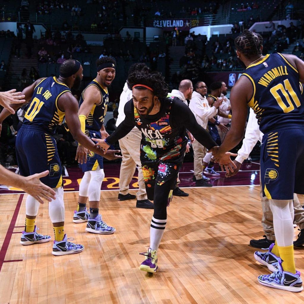 Ranveer Singh’s style at the NBA All Star match was a whole new ball game