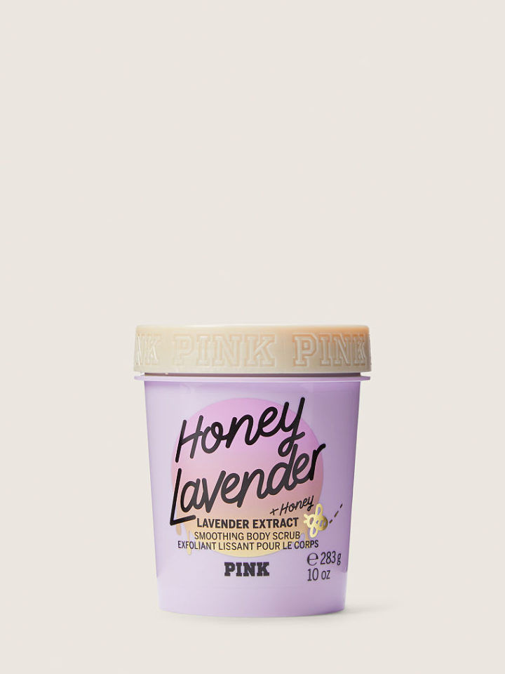 Honey Lavender Smoothing Body Scrub with Pure Honey and Lavender Extract
