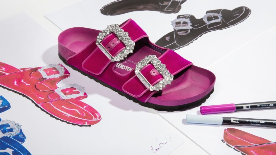 The sandal edition of Carrie Bradshaw’s iconic Manolo Blahnik heels are here
