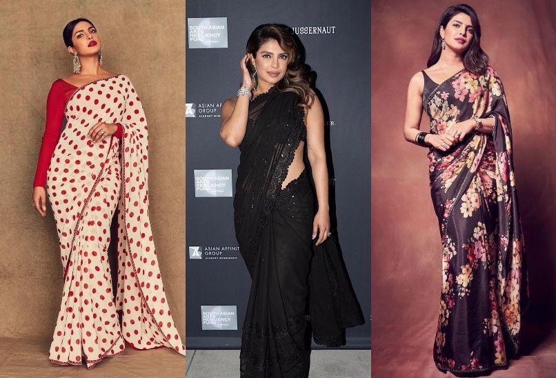 12 times Priyanka Chopra floored us with her envious collection of statement saris