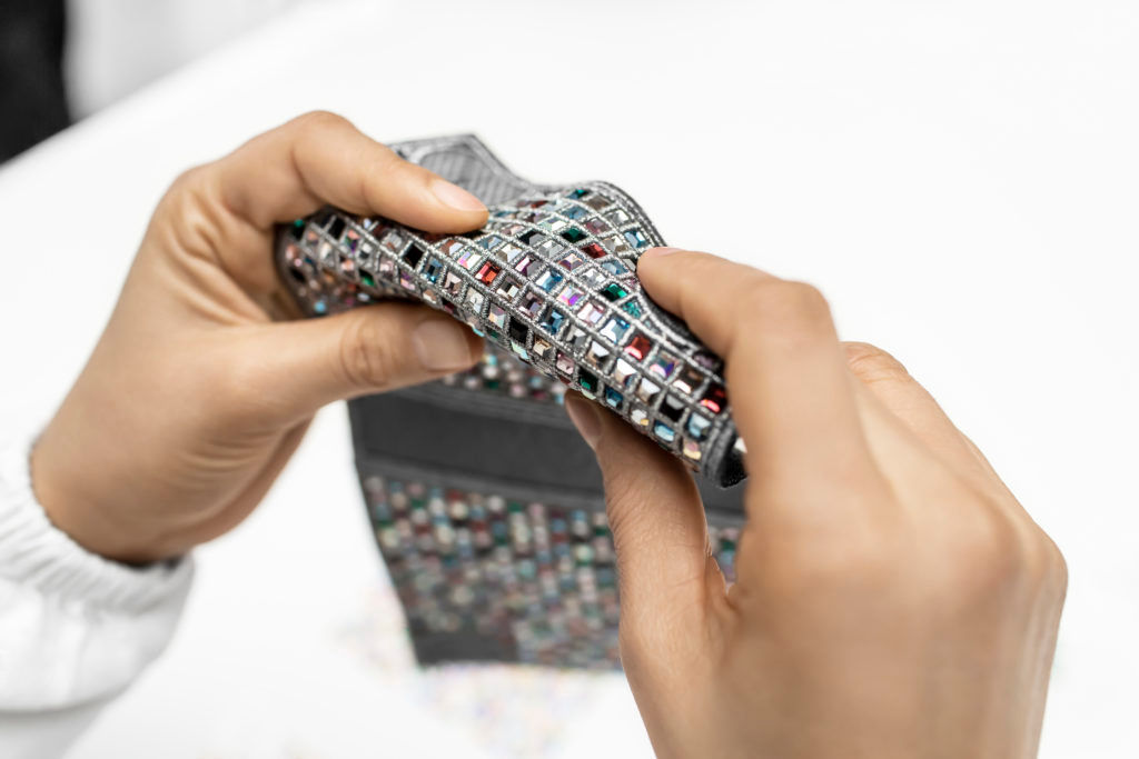 The New Micro Lady Dior Bag is Covered in 1,100 Hand-Applied Rhinestones –  CR Fashion Book