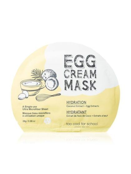 Too cold for school egg cream mask hydration