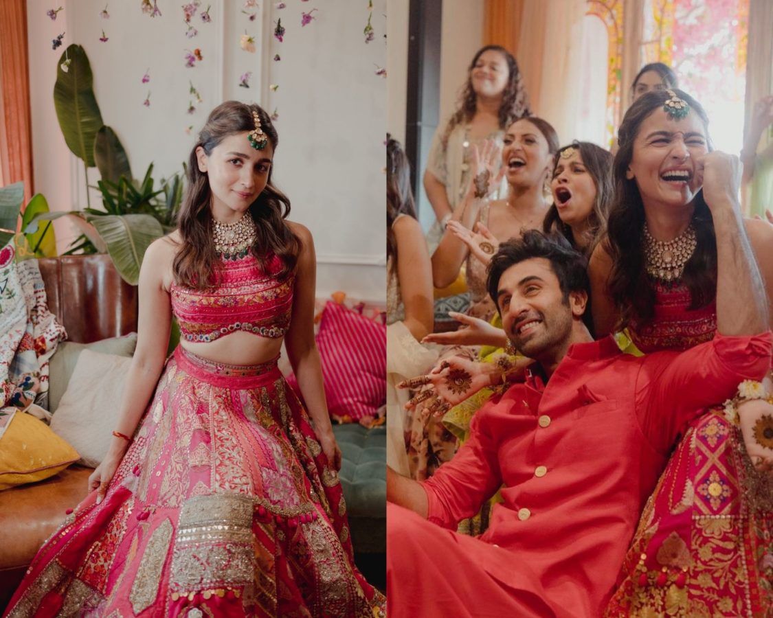 Manish Malhotra Bride Stuns In A Scarlet Red Lehenga Adorned With 'Dori'  And Sequins Embroidery