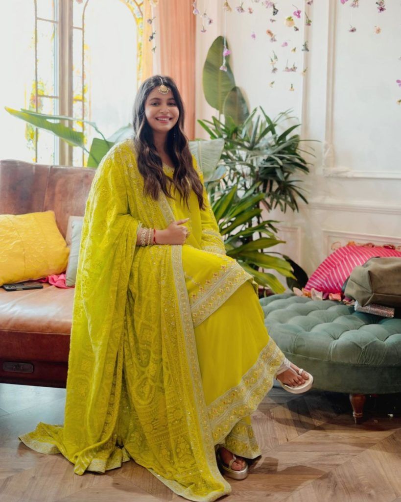 Buy Yellow Georgette Bandhani Flat Collar Pattern Lehenga With Shirt For  Women by Khwaab by Sanjana Lakhani Online at Aza Fashions.