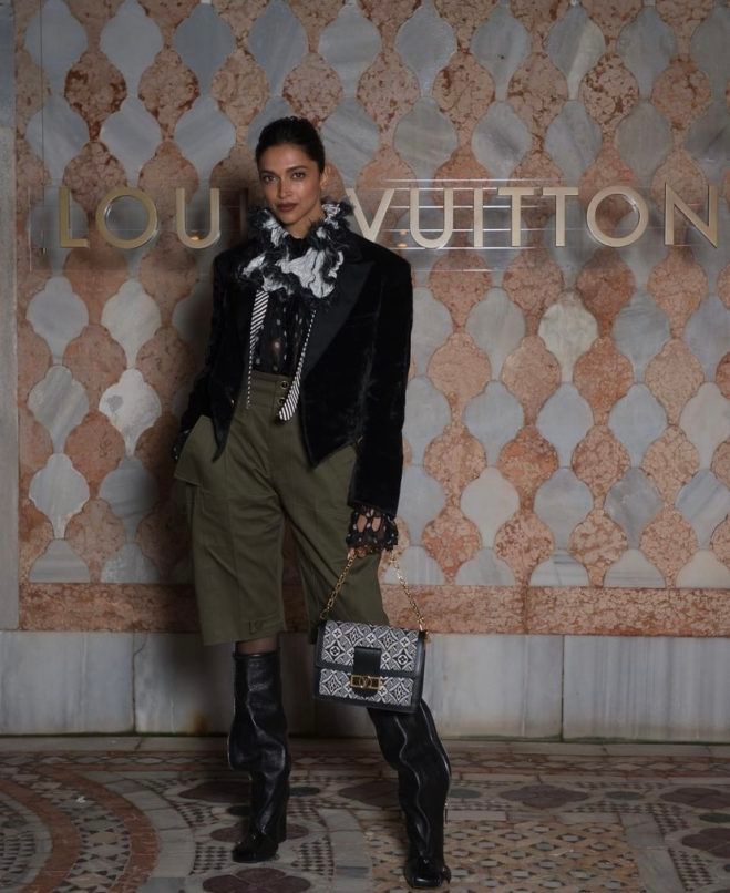 Deepika Padukone served the ultimate front row style at the Louis Vuitton  show