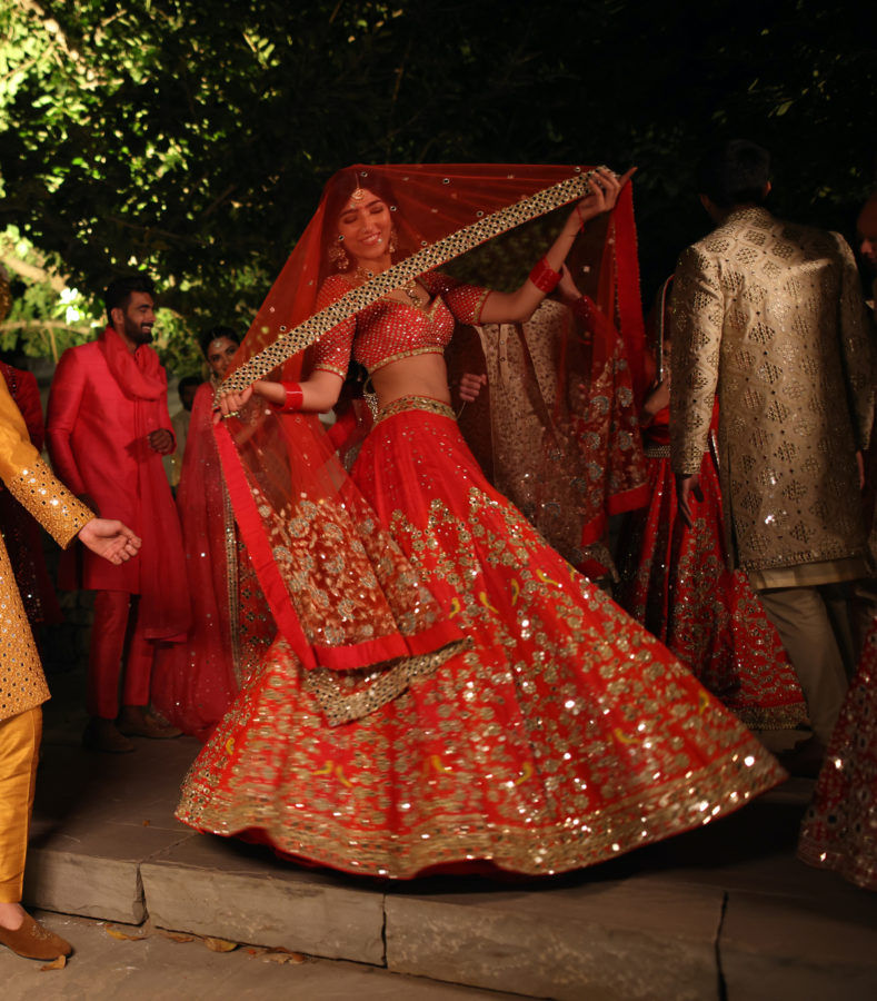 Say yes to red with Abhinav Mishra’s first ever bridal couture collection