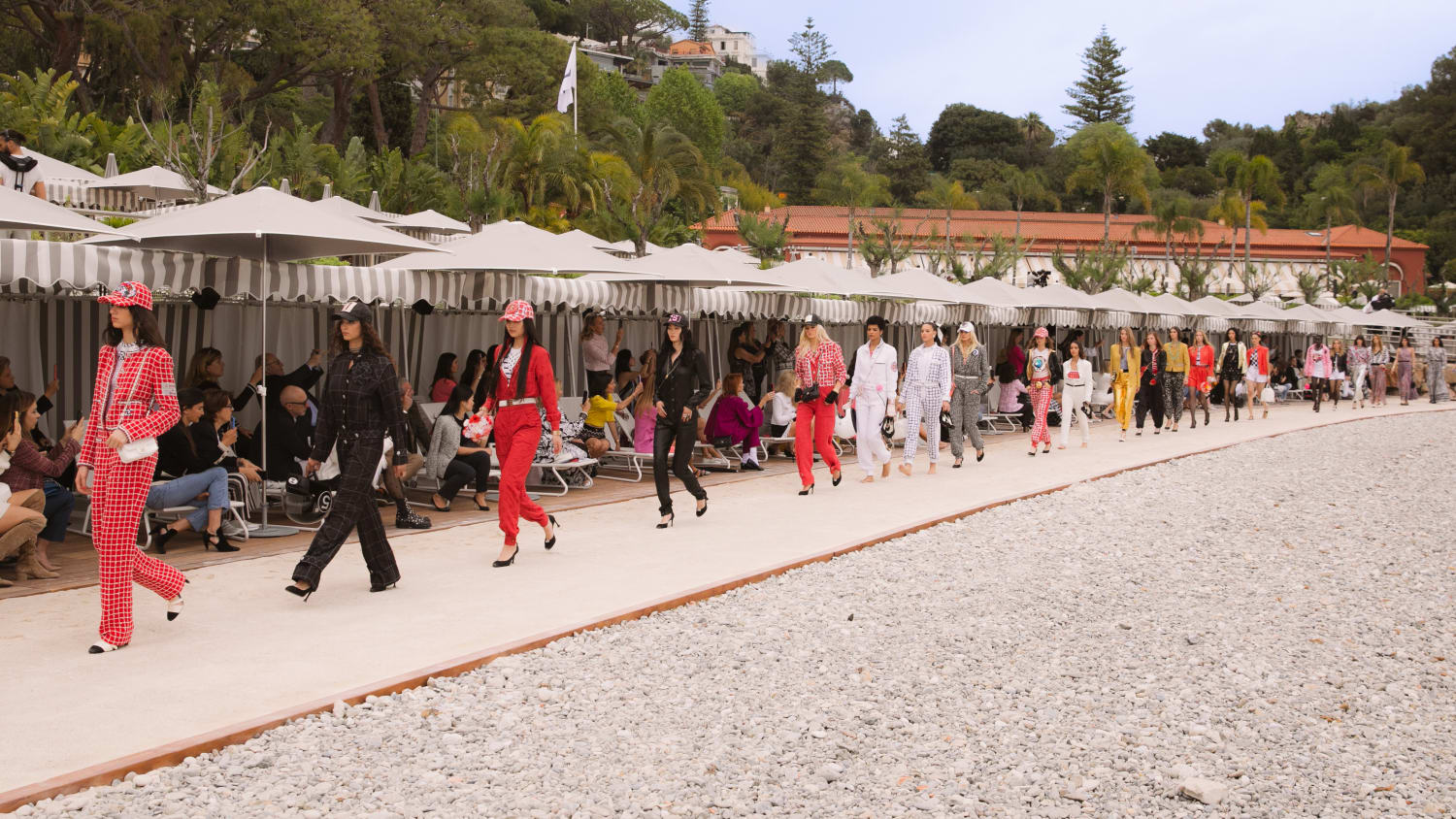 Formula 1 x casino chic was the mood at the Chanel Cruise show in Monaco