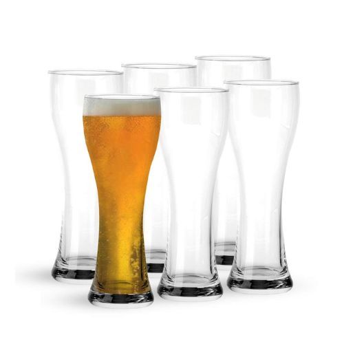 Ocean Clear Tall Imperial Beer Glasses- Set of 6