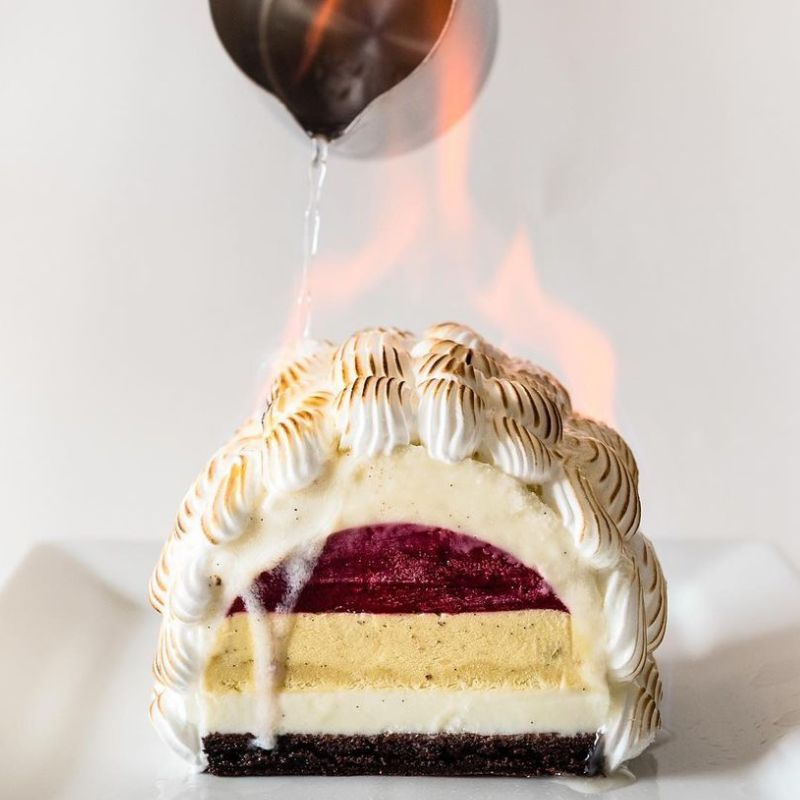End your meal on a fiery note with baked Alaska from these restaurants in India