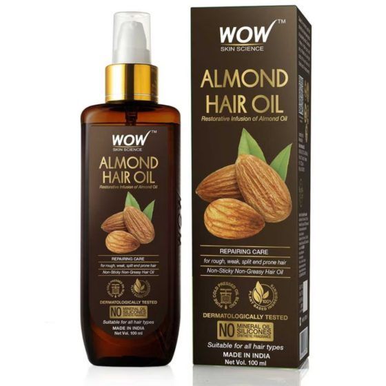 Wow Skin Science Almond Hair Oil 