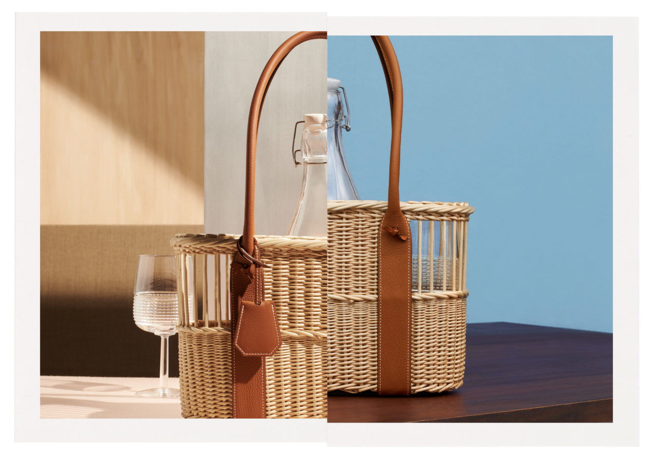 Dreaming of summer picnics with Hermès wicker accessories and objets d’art