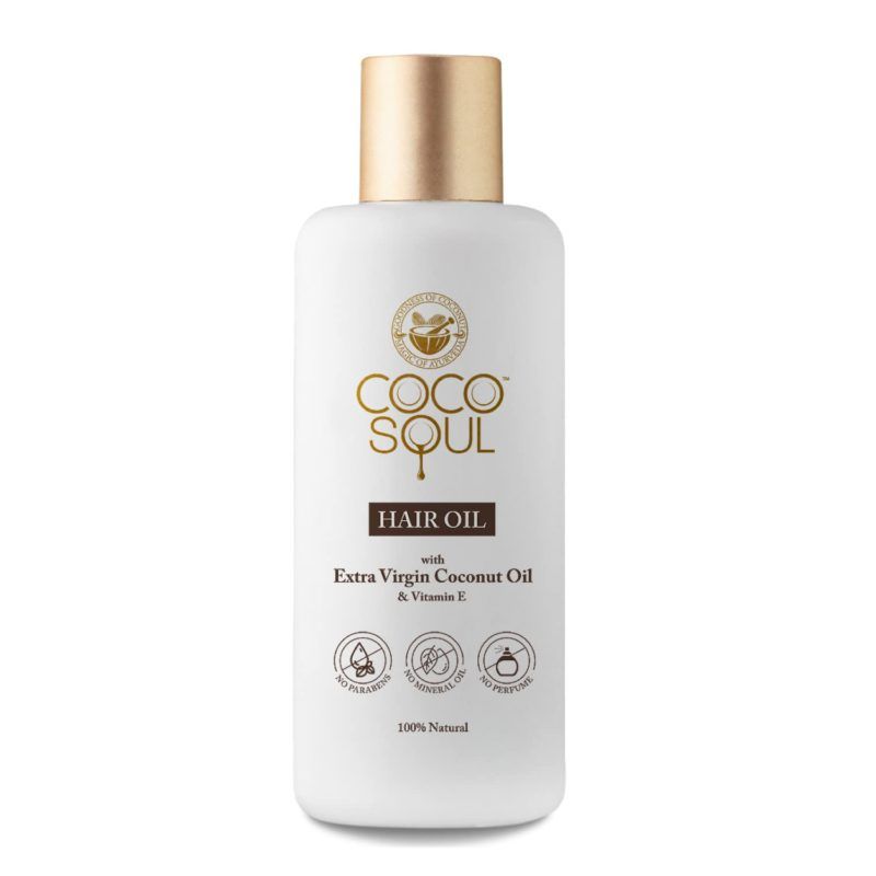 Coco Soul Hair Oil with Extra Virgin Coconut Oil & Vitamin E