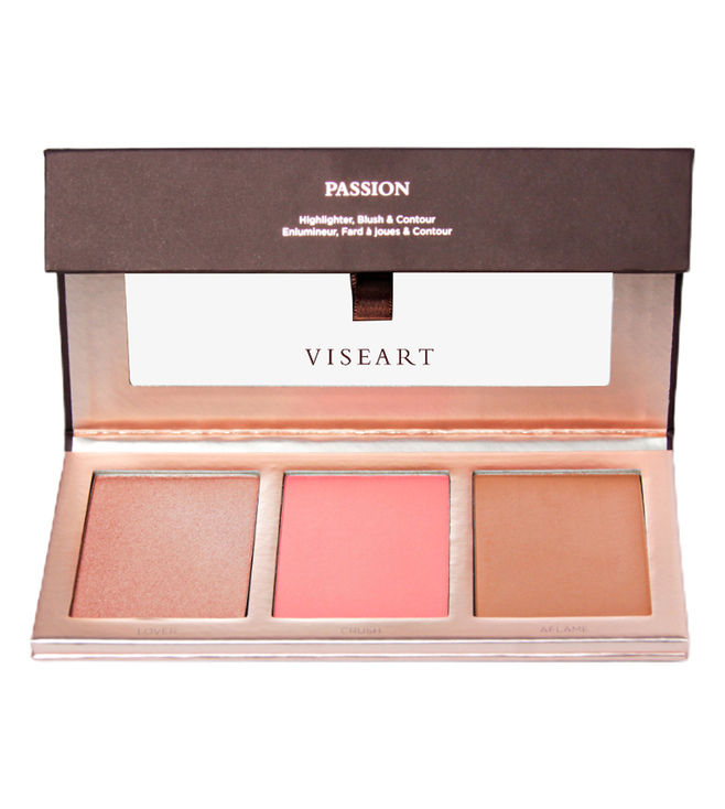 Viseart Passion Highlighter and Blush with Contour Palette 